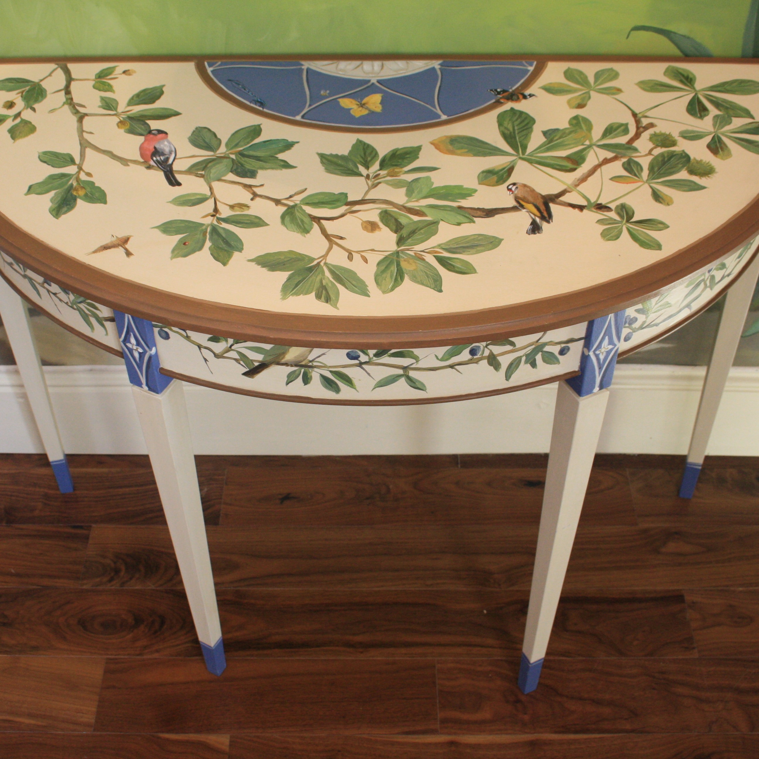 Painted Half Table